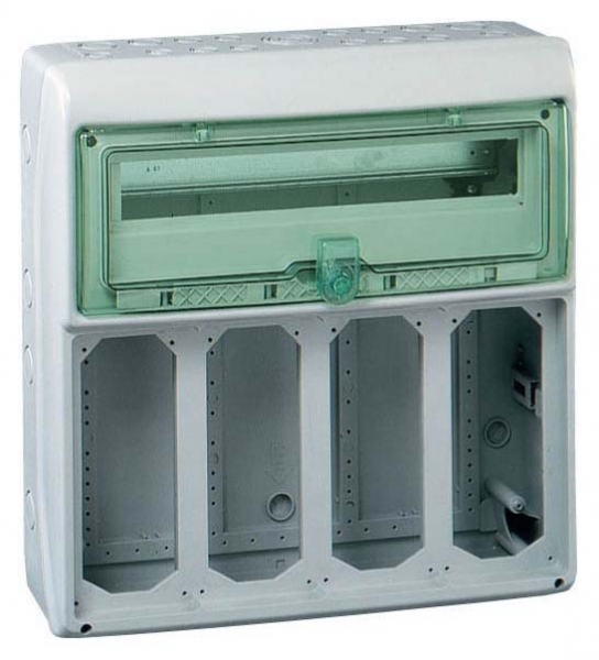 ЩИТ KAEDRA IP65 18МОД. + 4ОТВ. РОЗ 63А