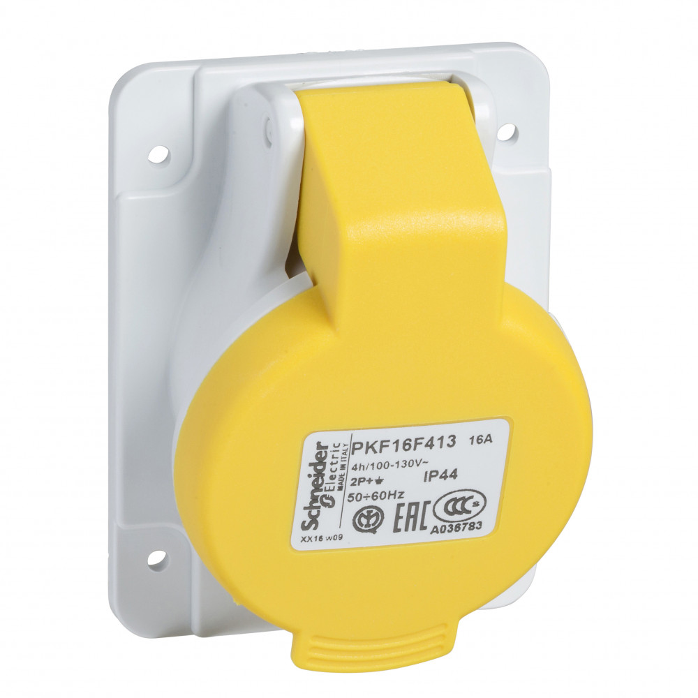 РОЗ ПАНЕЛ УГЛ ВИНТ 32A 2PE 100-130 IP44
