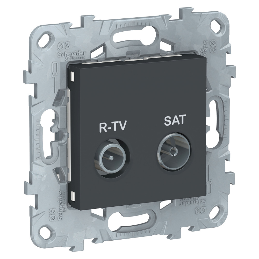 UNICA NEW розетка R-TV/SAT, оконечная, антрацит