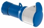 КАБ. РОЗЕТКА, ВИНТ 32А 2P+E IP44 220В