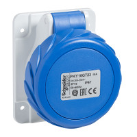 РОЗ СКР УСТ ПРМ БСТР 32А 2P+E IP67 220В