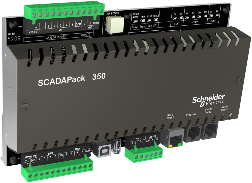 SCADAPack 350 RTU, 4 поток, Ladders, 2 A/O (0-20мА)