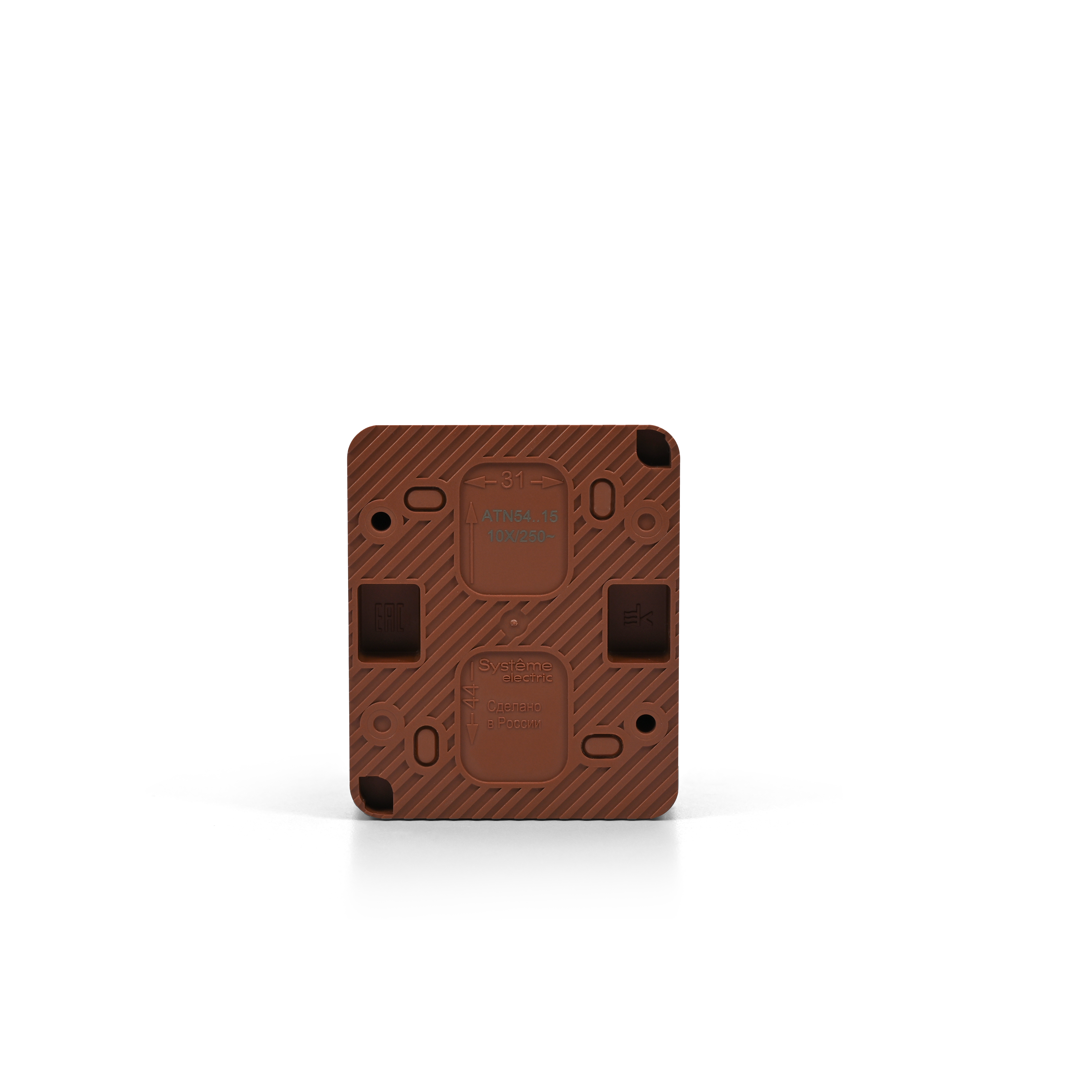 ATLASDESIGN PROFI IP54 О/У 1-клавишный ВЫКЛЮЧАТЕЛЬ КНОПОЧНЫЙ, сх.1, 10А, ТЕРРАКОТОВЫЙ