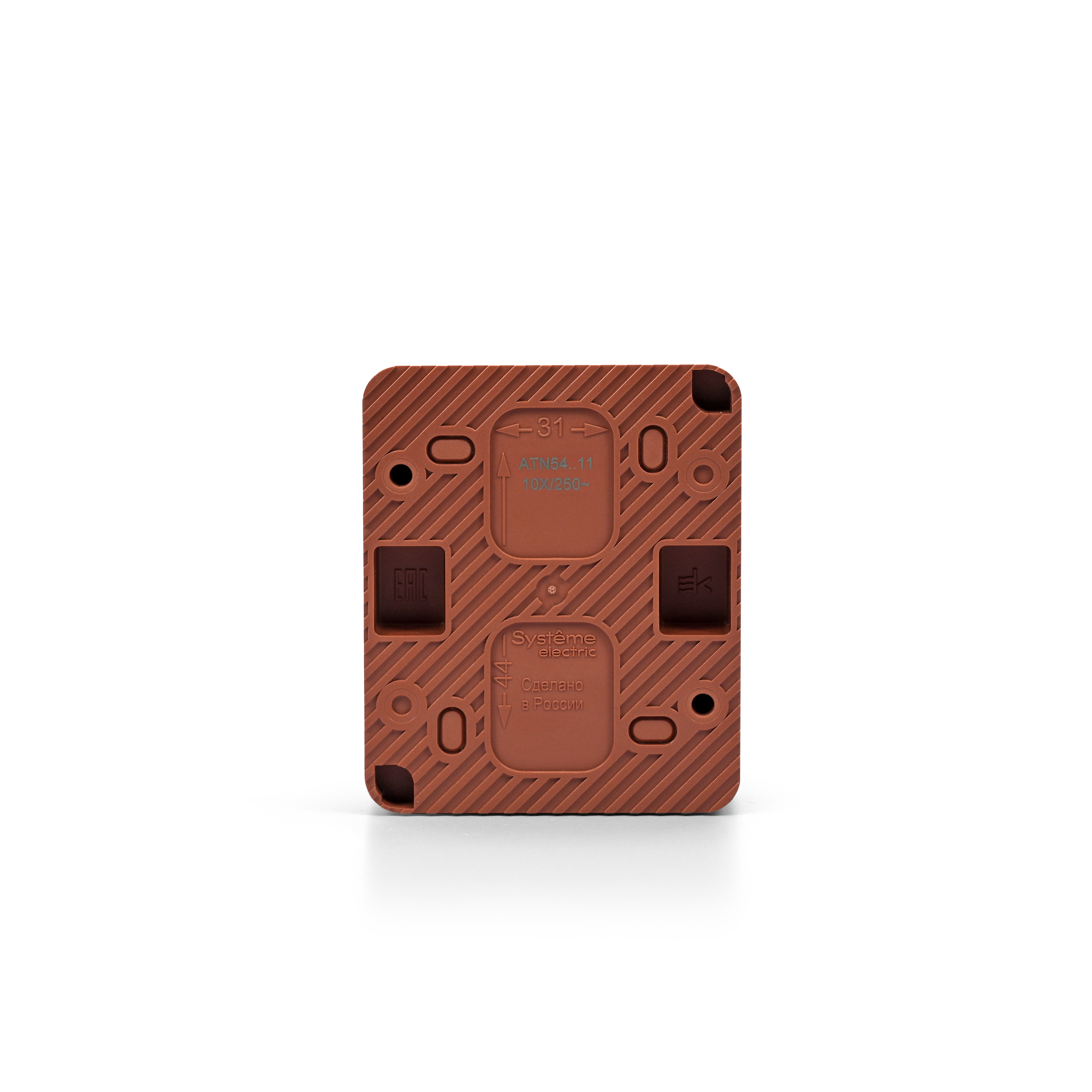 ATLASDESIGN PROFI IP54 О/У 1-клавишный ВЫКЛЮЧАТЕЛЬ, сх.1, 10АХ, ТЕРРАКОТОВЫЙ