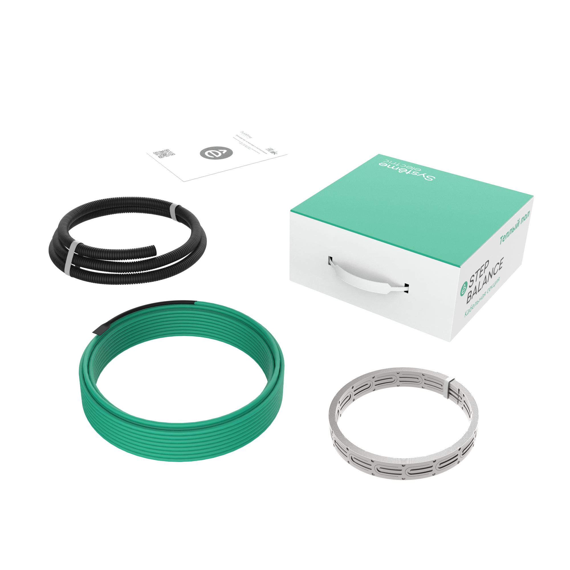 Теплый пол кабельная секция STEP BALANCE, SBC018033, 18 Вт/м, 32,5 м, S м²:2,3-4,1. Шаг, см: 7-12,5