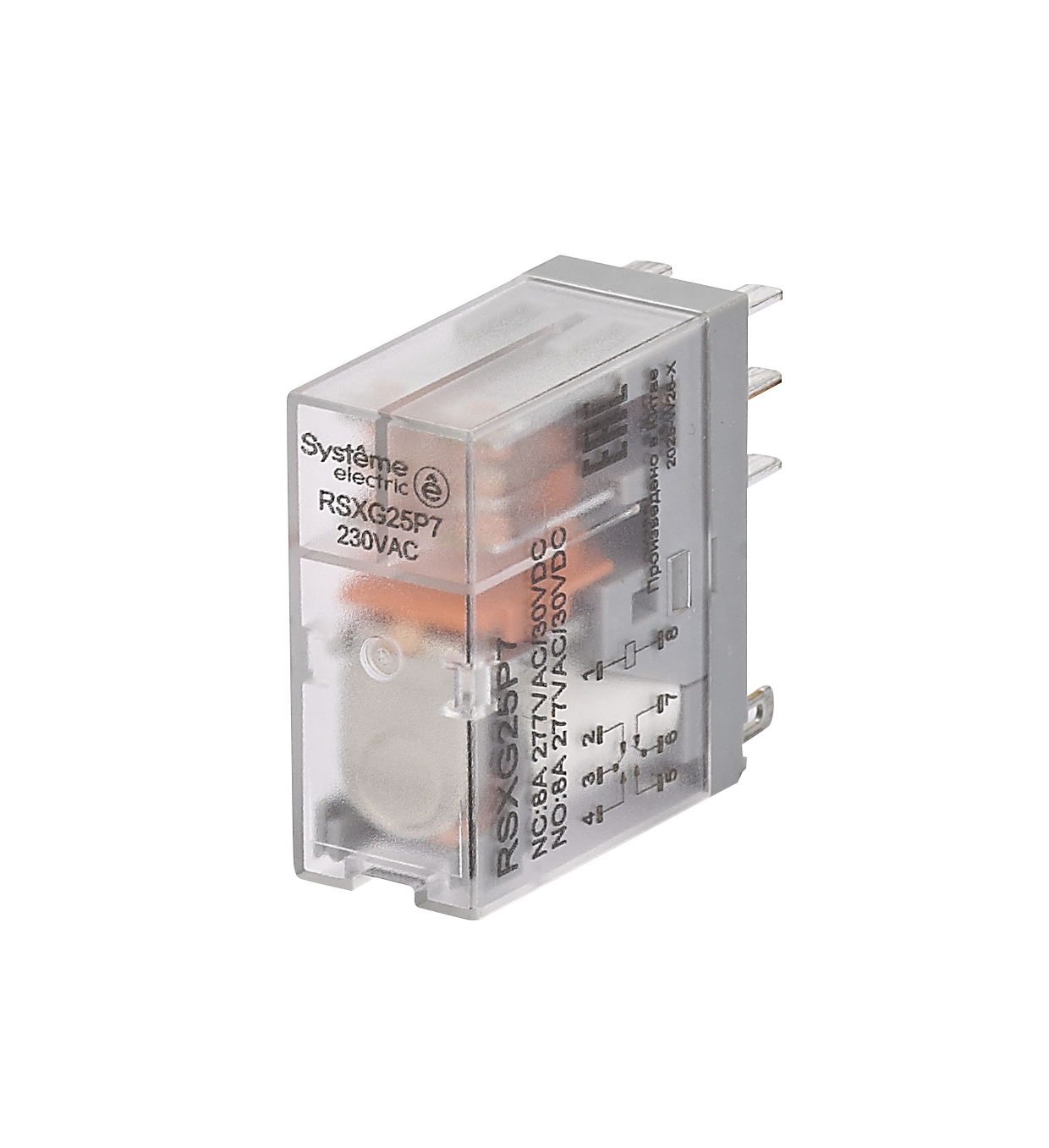 Реле 8A 2CO 230VAC