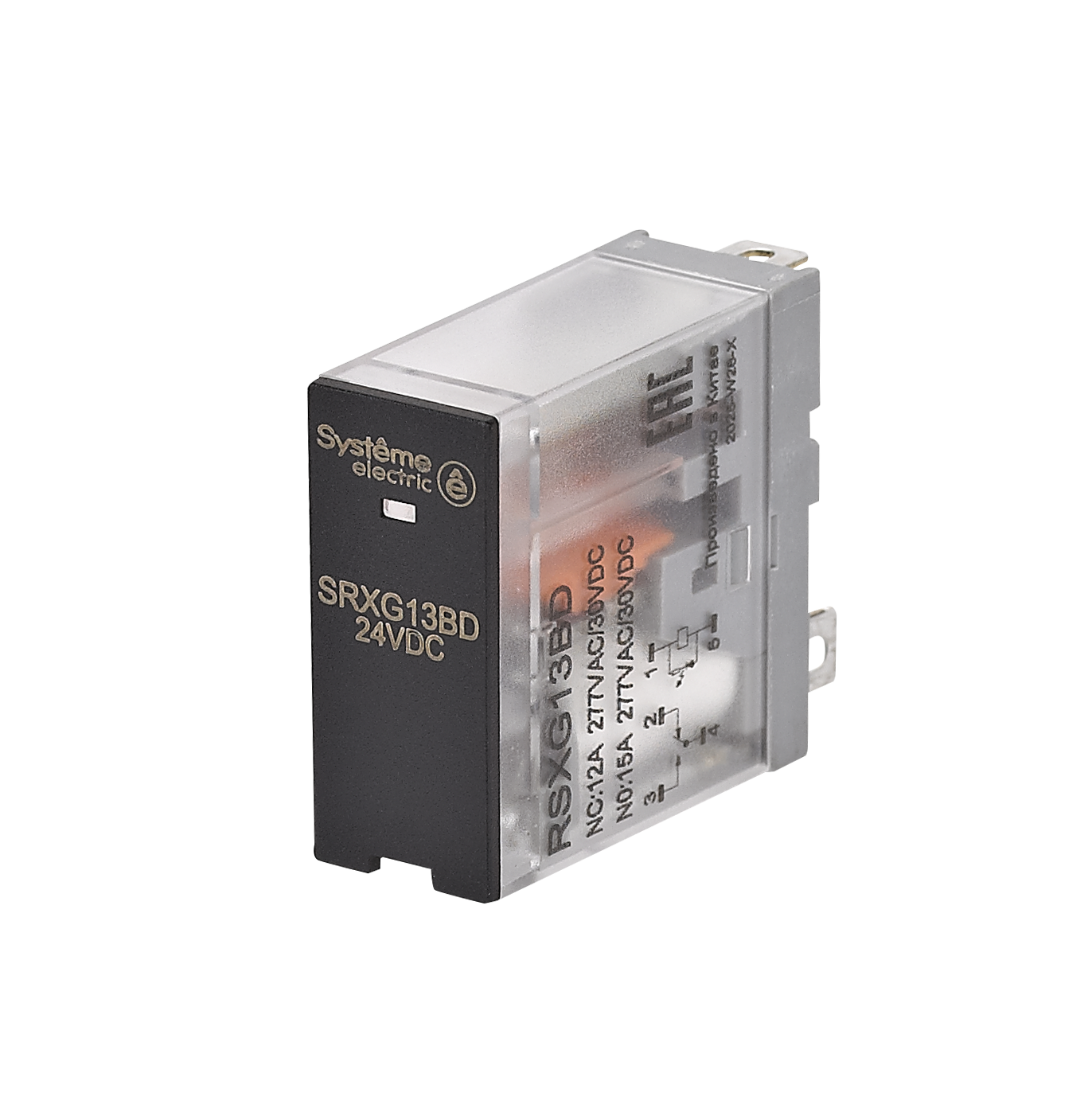 Реле 12A 1CO 24VDC LED