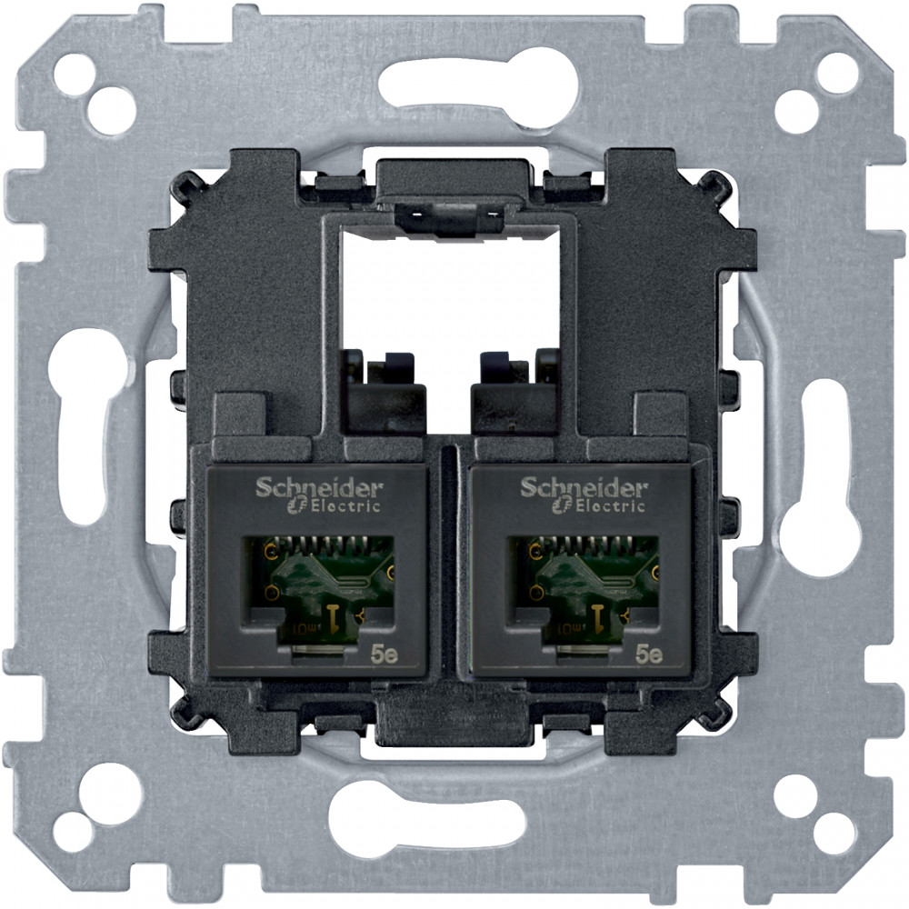 MERTEN МЕХАНИЗМ КОМП. РОЗЕТКИ 2XRJ45 кат. 6 UTP