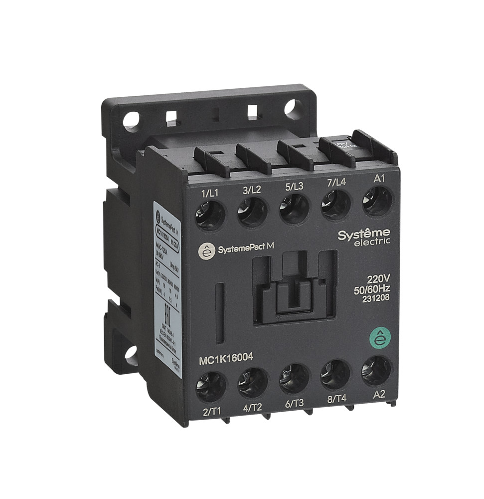 КОНТАКТОР MC1K 4P(4НО) 9A AC220V 50/60Hz
