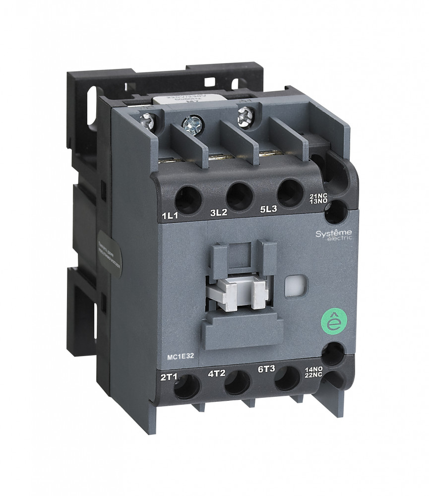 КОНТАКТОР MC1E 3P 38A НО+НЗ 24V 50/60ГЦ (LC1E3810B5)