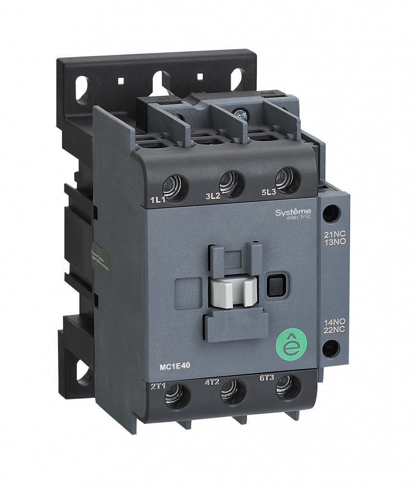 КОНТАКТОР MC1E 3P 40A НО+НЗ 24V 50/60ГЦ (LC1E40B5)