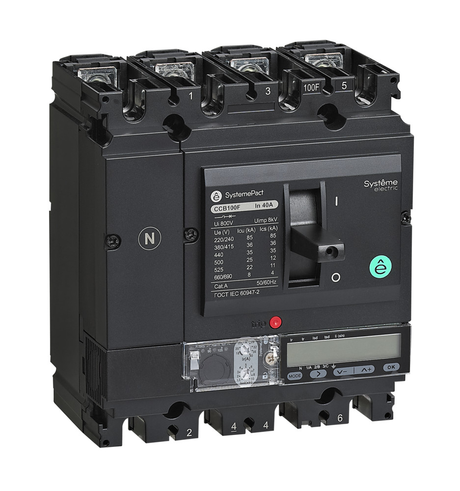 АВТ.ВЫКЛ SYSTEMEPACT CCB100 36KA 4P4D S5.2E 100A