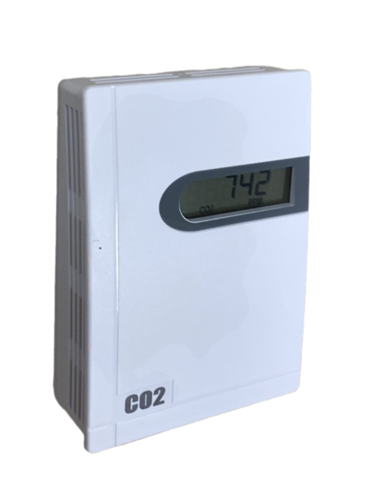 Датчик CO₂ комнатный, 0…10В ЖКЭ ~18…30В/=18…30В