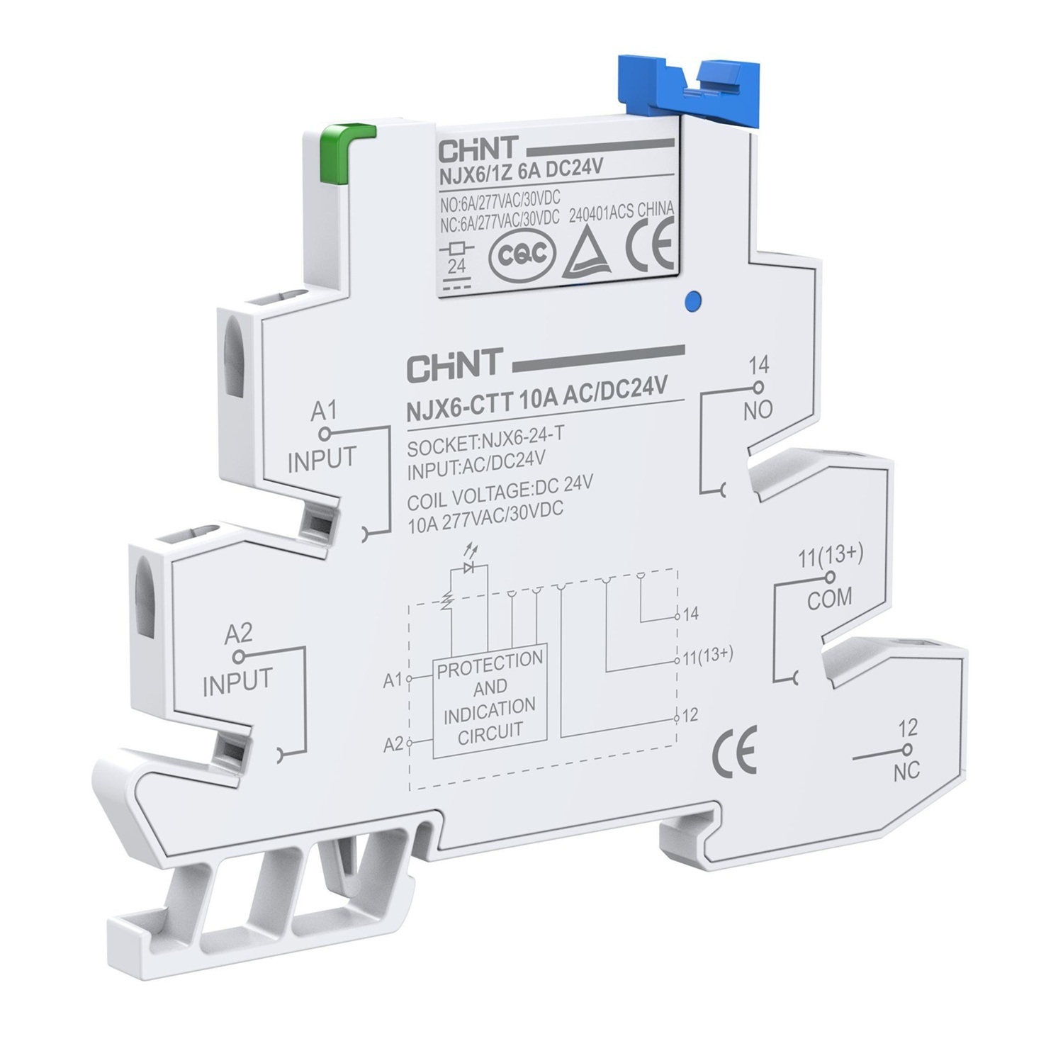 Интерфейсное реле в сборе NJX6-CTL 10A AC/DC48В винт. (R)