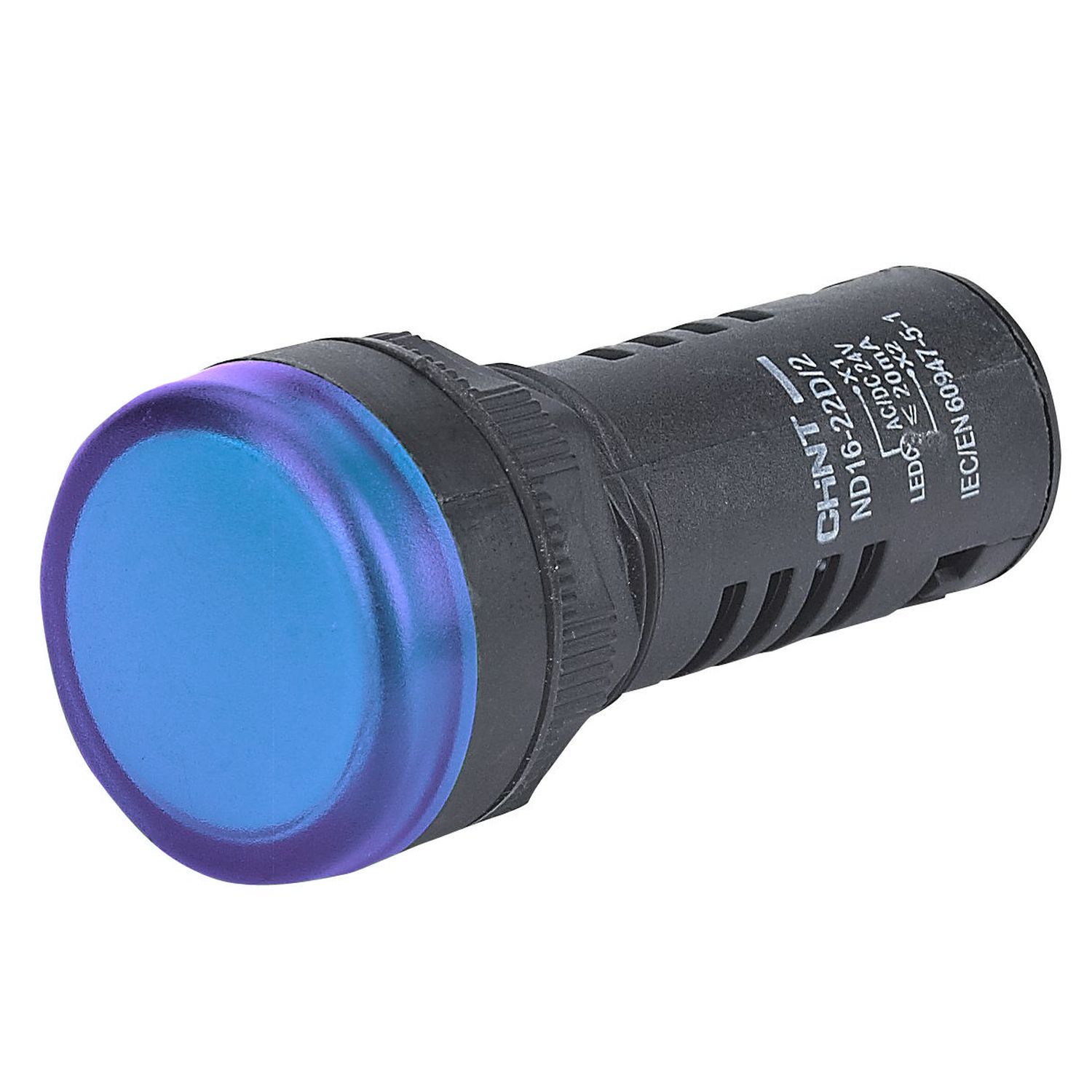 Индикатор световой помехозащищенный ND16-22D/2K2 синий АС 230В (R)
