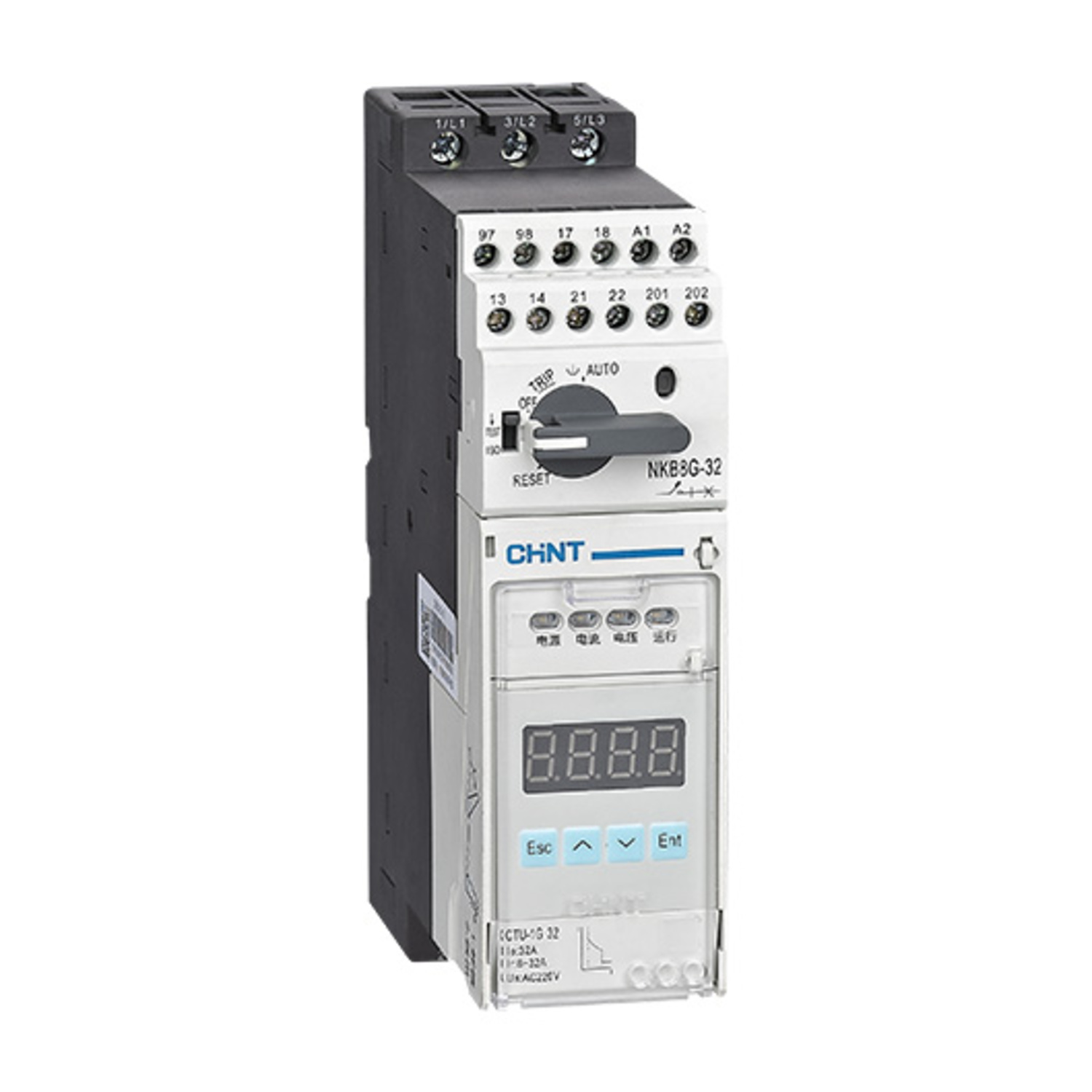Интеллектуальный пускатель с функцией управления и защиты NKB8G-12 1.25A-5A 380В (R)