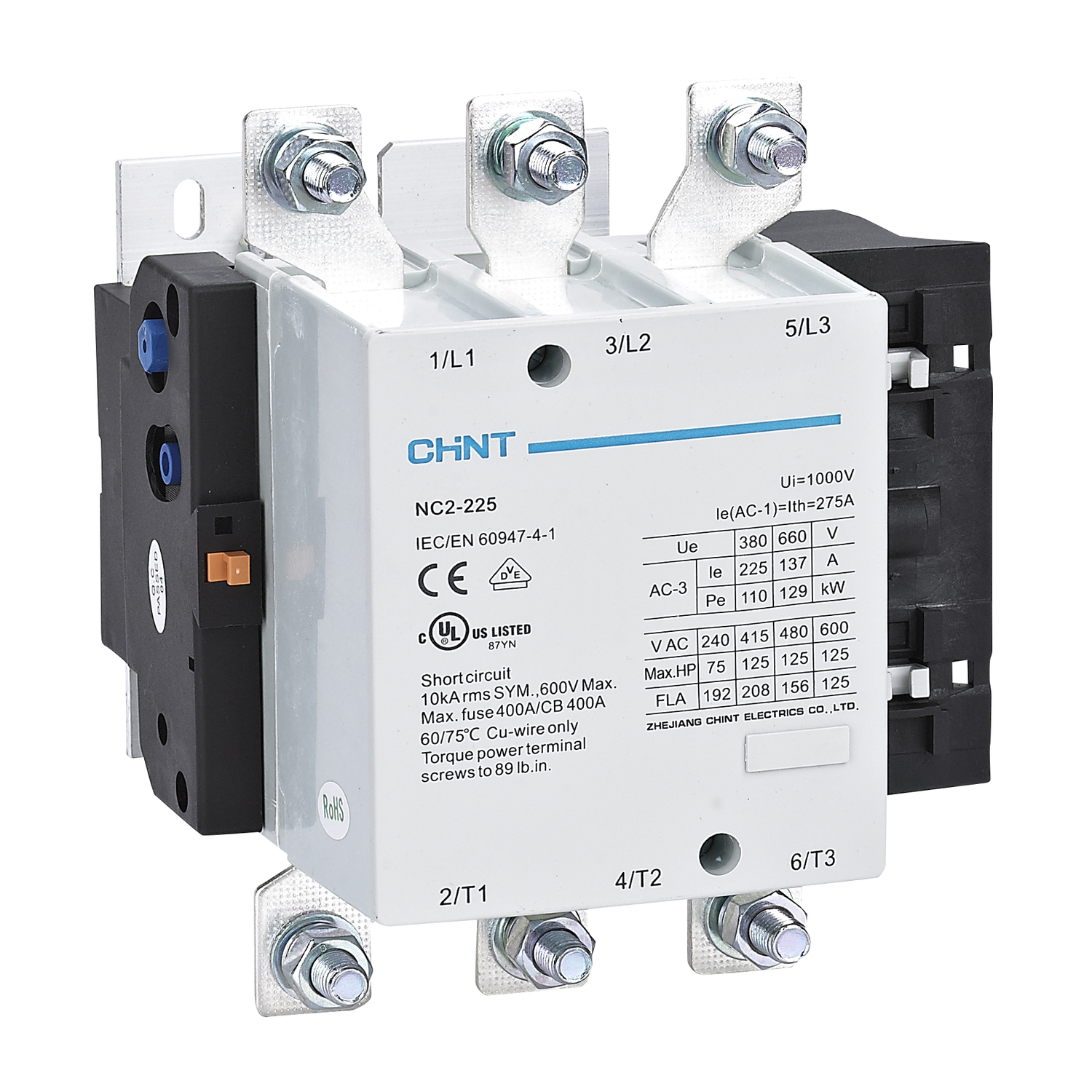 Контактор NC2-225 225А 110В/АС3 50Гц (R)