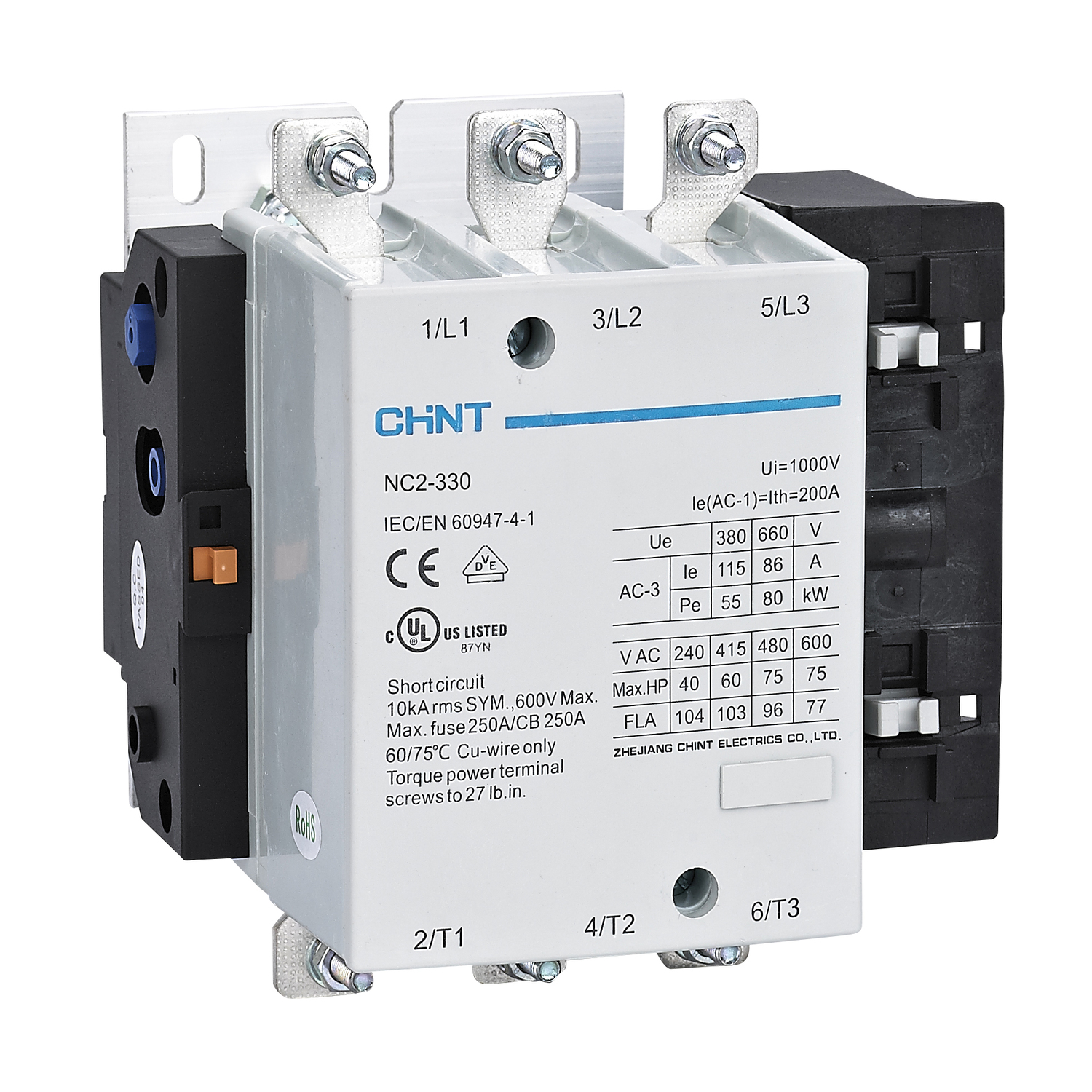 Контактор NC2-330 330А 110В/АС3 50Гц (R)