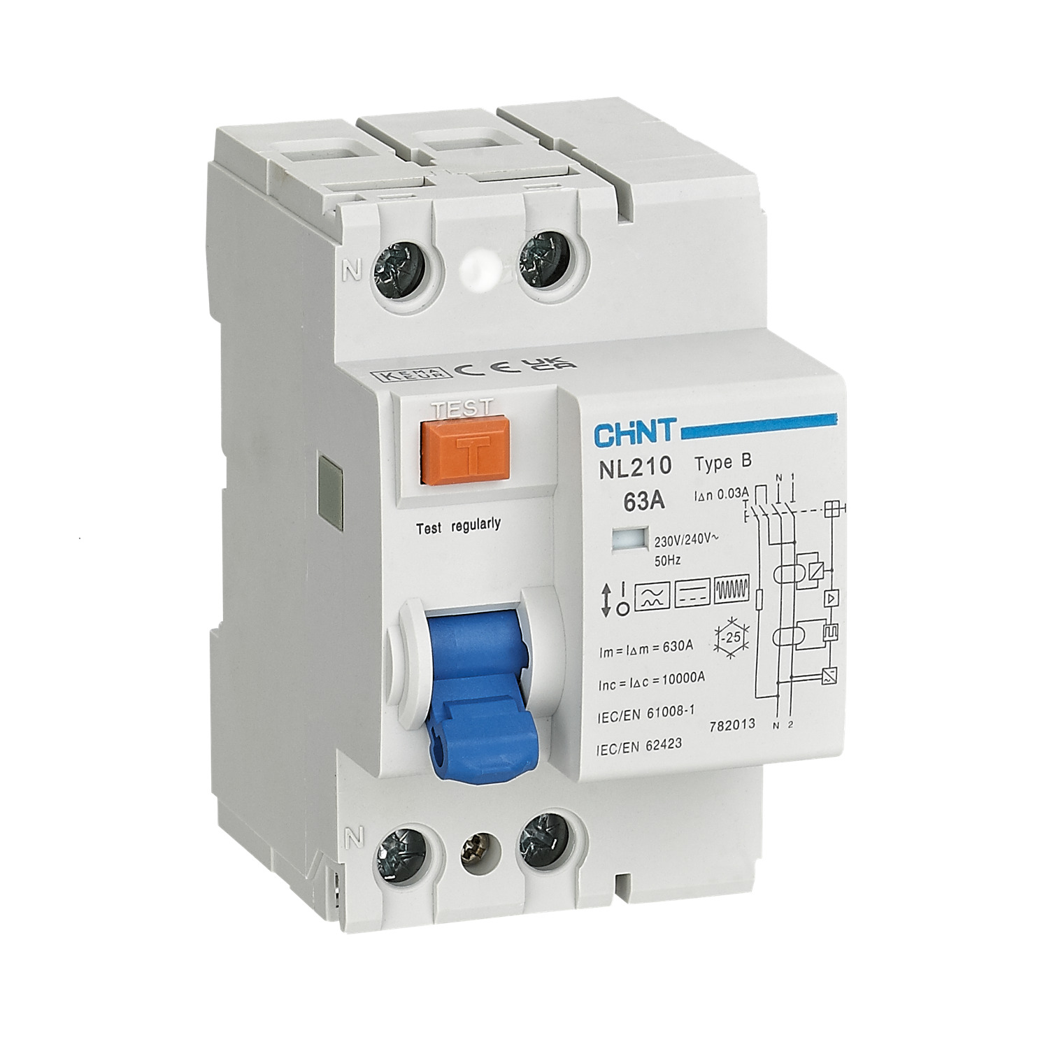 ВДТ (УЗО) NL210 2P 63А 300мА 10кА тип B (R)