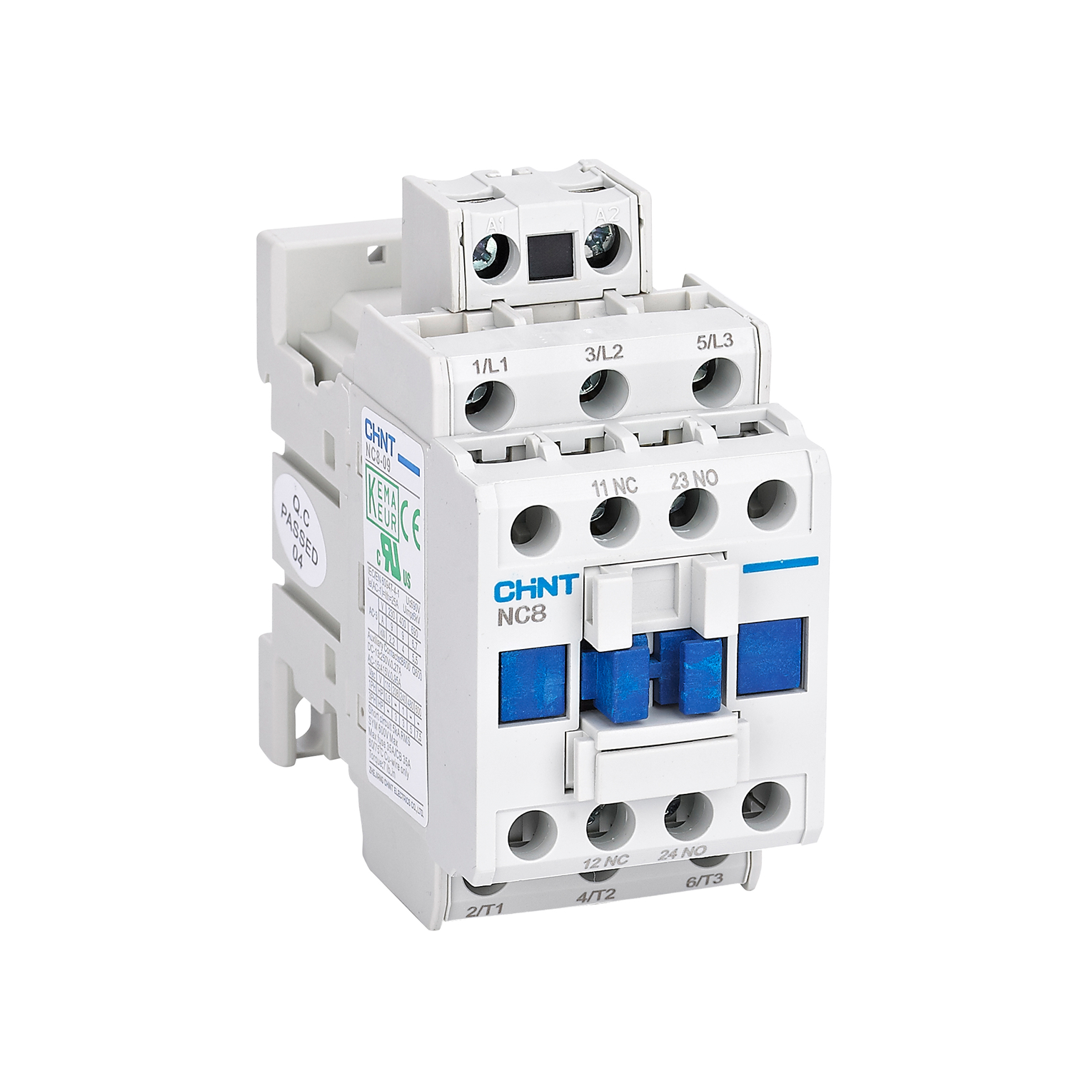 Контактор NC8-09/W 3P 9А AC/DC (100~250В) 1НО+1НЗ (R)