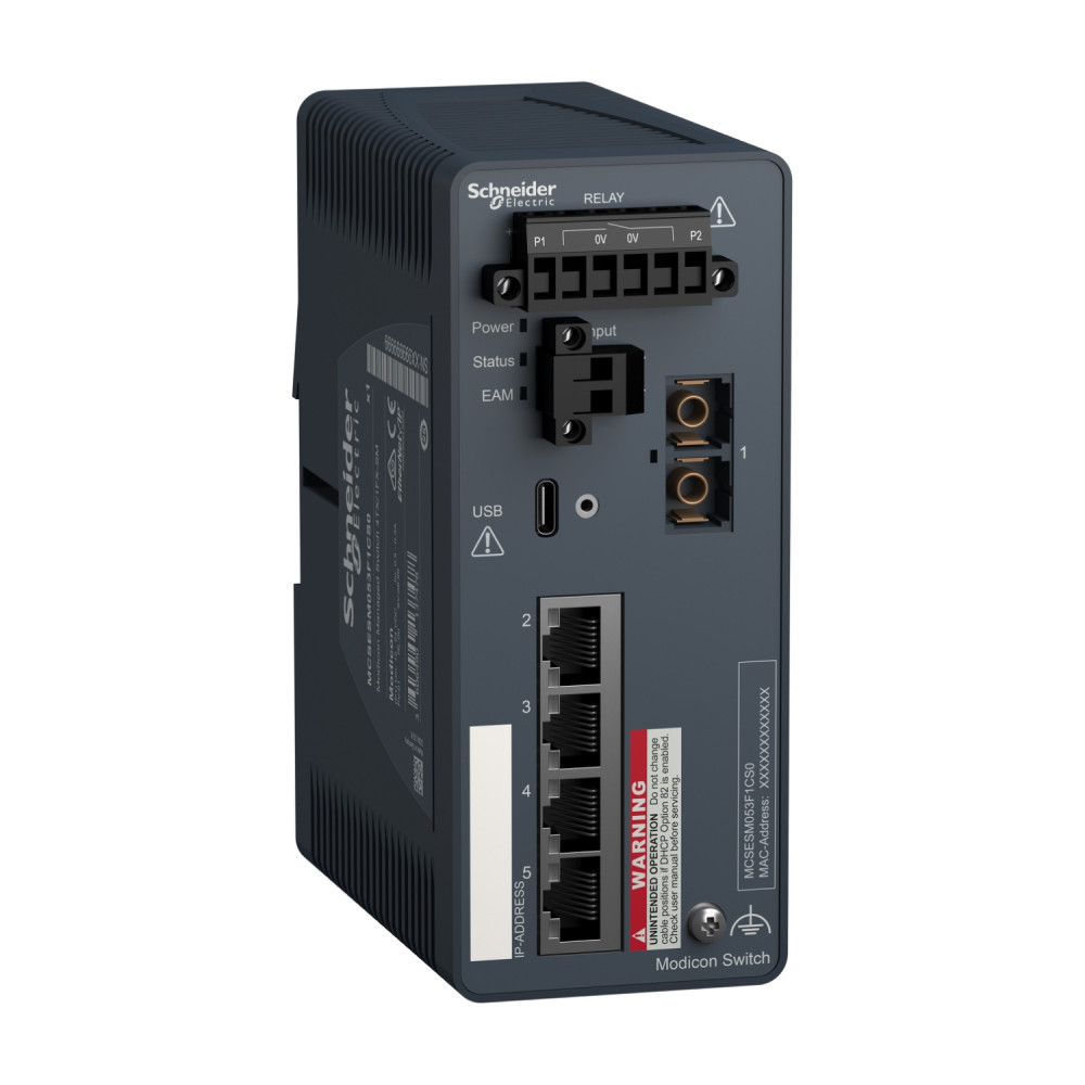 Коммутатор управляемый Modicon, 4TX/1FX-SM