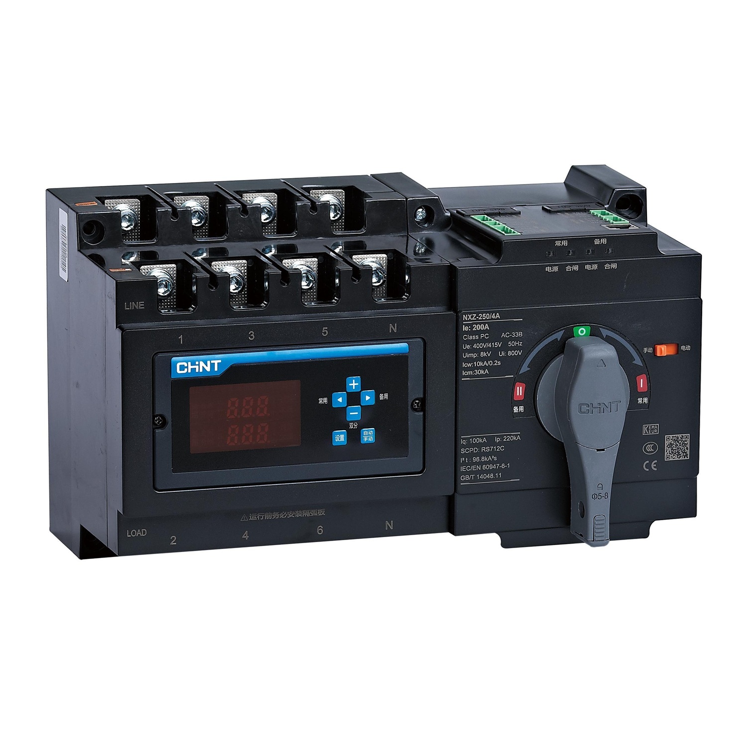 Устройство автоматического ввода резерва NXZ-250/4A 160А (R)