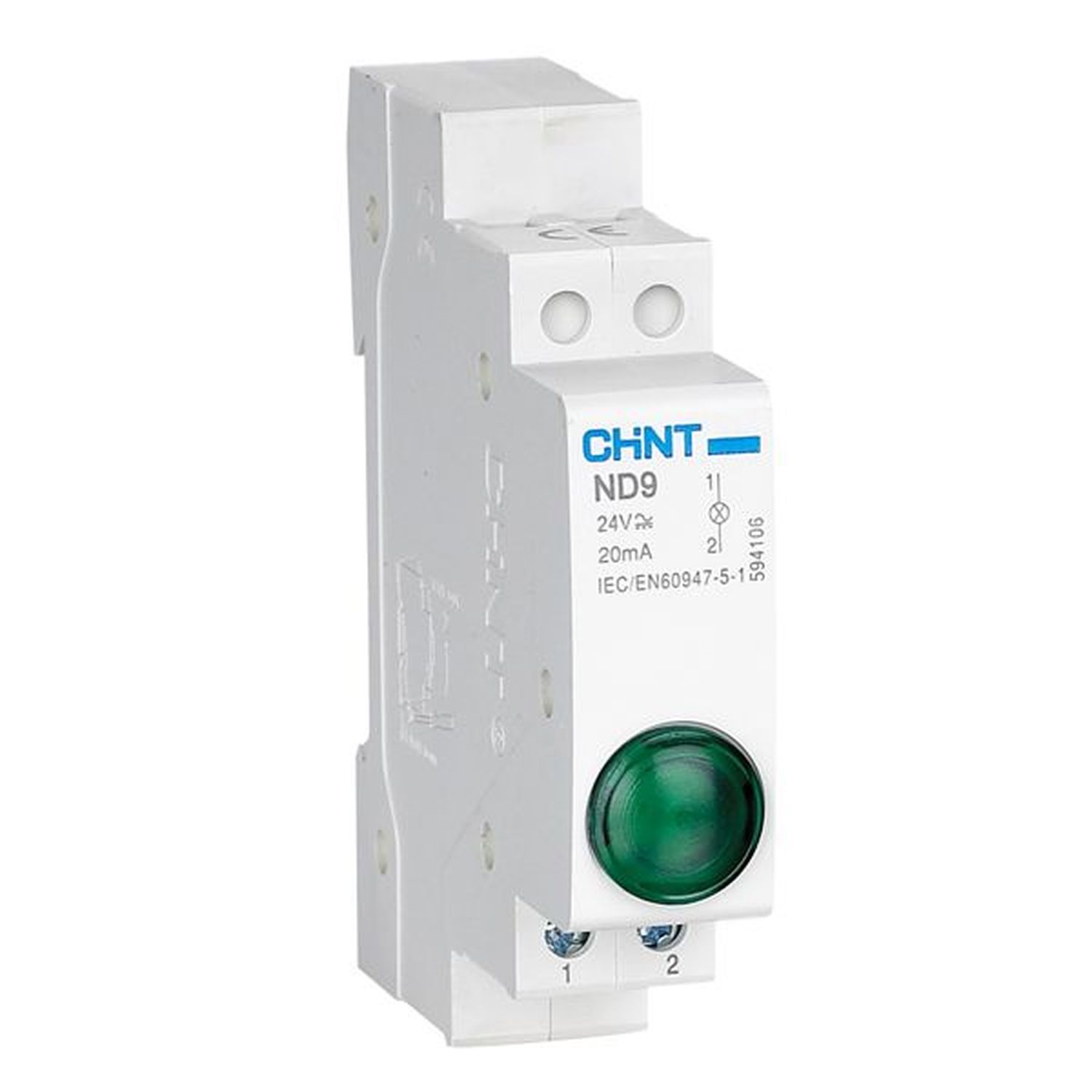 Индикатор ND9-1/g зеленый, AC/DC230В (LED) (R)