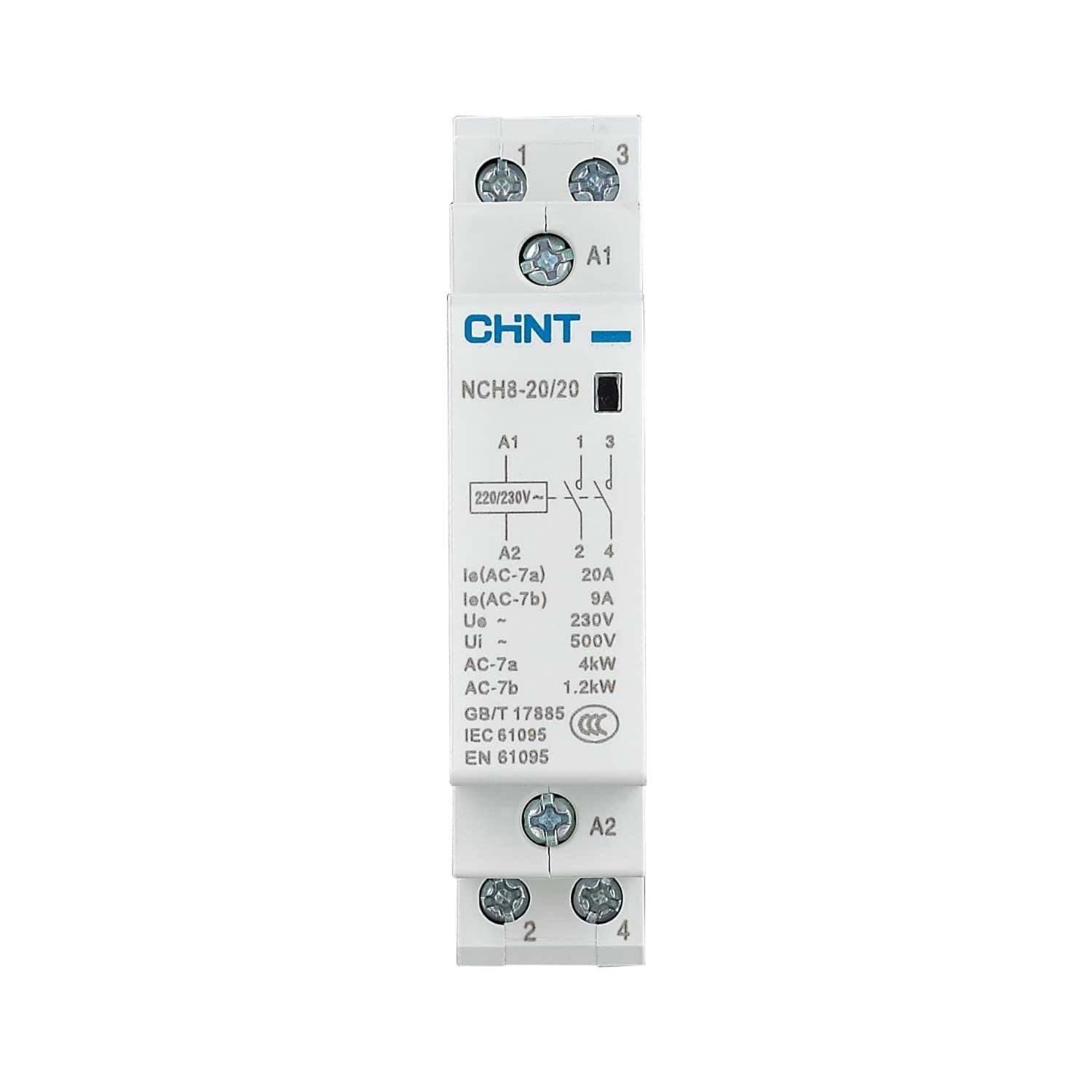Контактор модульный NCH8-20/11 20A 1НЗ+1НО AC24В 50Гц (R)