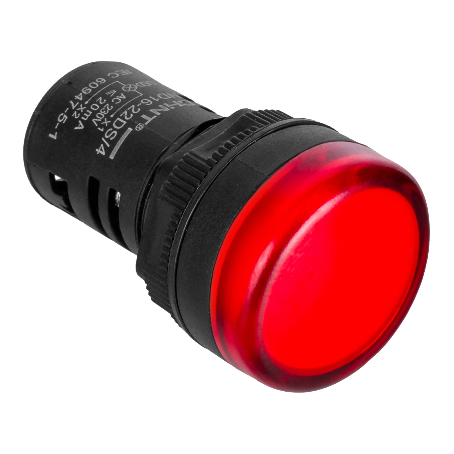 Индикатор световой ND16-22DS/4C красный, компактный, встр. конденсатор, IP65 АС110В (R)