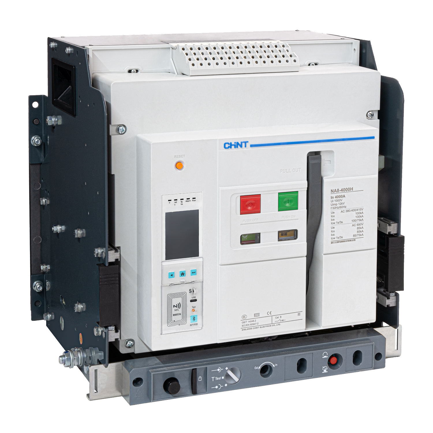 Воздушный авт. выкл. NA8-4000H-2500S/3P стац.,2500А, 100кА, тип S,  AC400В (R)