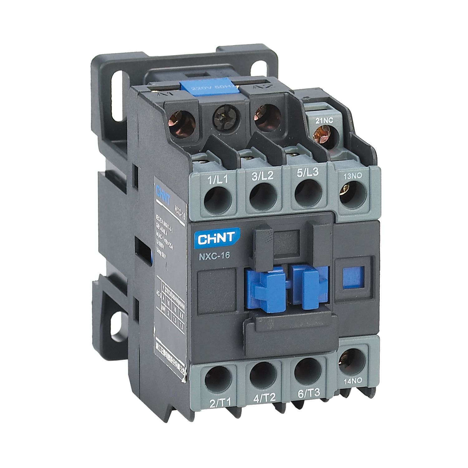 Контактор NXC-16 3P 16A AC127B (50/60Гц) 1НО+1НЗ (R)